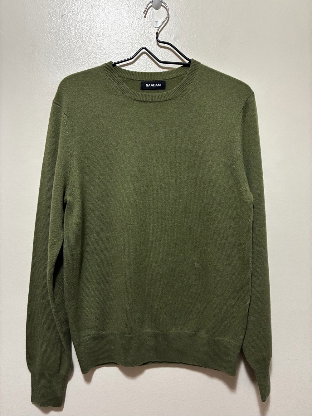 NAADAM Olive Green Crewneck Cashmere Sweater size small